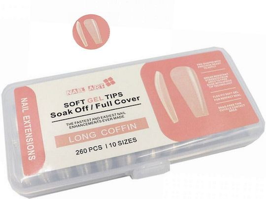 Soft Gel Връхчета за нокти Прозрачни IS-5052