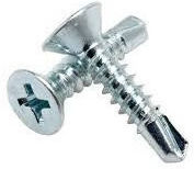 Fisco Self-Piercing Drilling Screw Phillips Metallic with Diameter M4.8 and Length 25mm 1000pcs