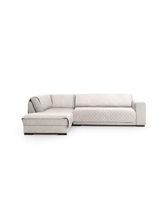 Sofazip Husă Elastică Canapea de colț Ivory 1bu...