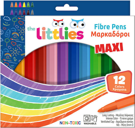 The Littlies Drawing Markers 5mm Coarse Set of 12 Colours