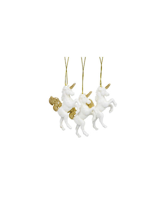 Weihnachtsbaumschmuck Hängendes Einhorn Set 3 1...