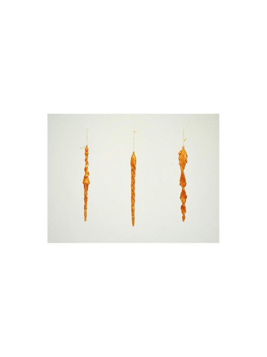 Weihnachtsbaumschmuck Stalaktit 3Stücke S/3