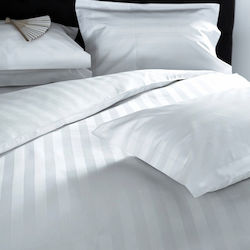 Oxford Set of 6 Hotel Pillowcases Striped 75x55cm