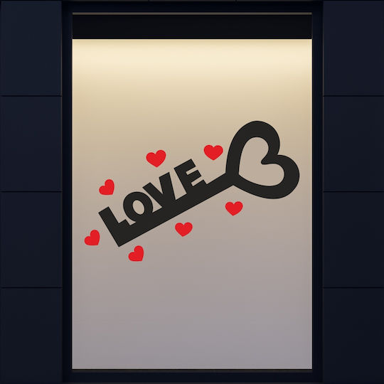 Valentinstag Schlüssel Liebe 120x50cm Schaufenster- und Wandsticker