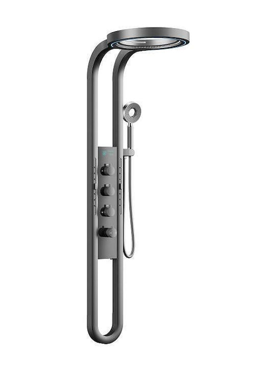 Inter Ceramic Coloană de Hidromasaj 155.5cm Gri