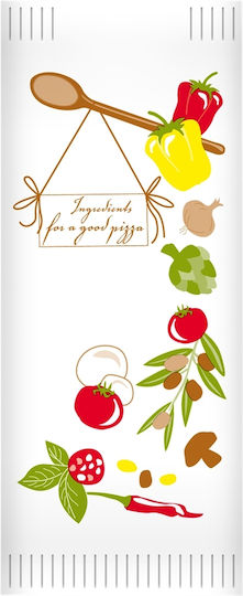 Packung Mit 1000 Servietten 2-lagig 38x38cm Pizza Chef
