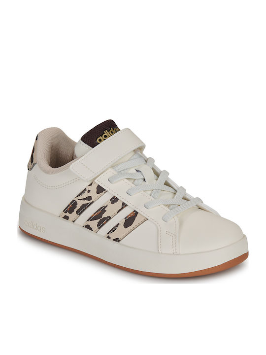 Grand Court Kinder Sneaker mit Bügel- und Schleifenverschluss Weiß