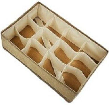 Sidirela Θήκη Αποθήκευσης σε Μπεζ Χρώμα 35x22x9cm