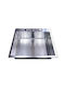 Inter Ceramic Undermount Sink Inox W60xD50cm Gray