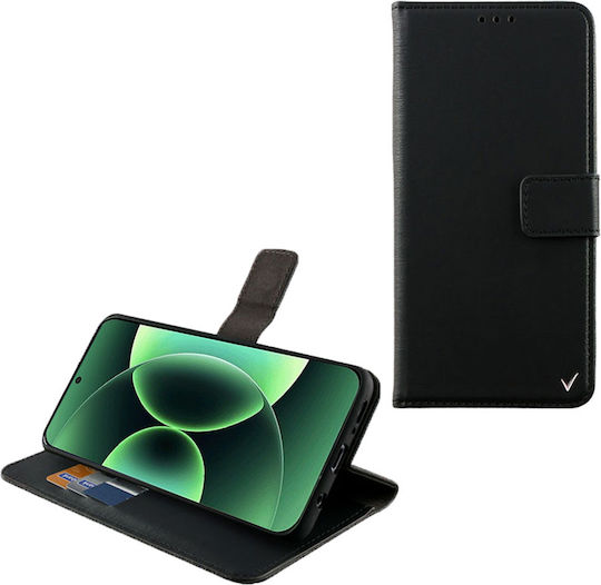 Volte-Tel Buchen Sie Synthetisches Leder / Silikon Schwarz (Xiaomi 17 Pro Max)