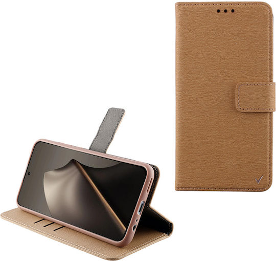 Volte-Tel Book Δερματίνης / Σιλικόνης Χρυσό (Xiaomi 15T)