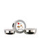 Ibili Lunchbox Inox Gray 3Stück