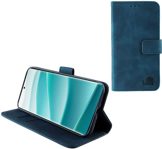 Lime Essential Magnet Книга От Изкуствена Кожа Синя (Redmi Note 14 Pro 5G / Poco X7)