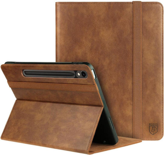 Rosso Flip Cover Brown (Samsung Galaxy Tab S10 Lite, S10 FE, S9 FE, S9)