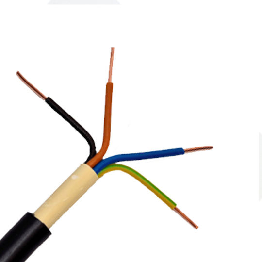 Netzkabel Nyy J1vv-u 4χ1 5mm2 Schwarzes 100m