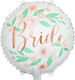 Balloon Foil Round White 45cm