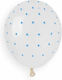 5" Luftballons Weiß Blau Punkte 100 Stück
