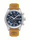 Timberland Timberland Мъжки Часовник 44mm На Батерия С Кафява Кожена Каишка