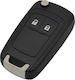 Techstar Car Key Case Compatible Chevrolet Vauxhall 2 Buttons