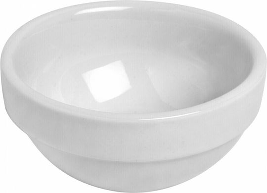 GTSA Dip Serving Bowl Round made of Porcelain White with Diameter 7cm