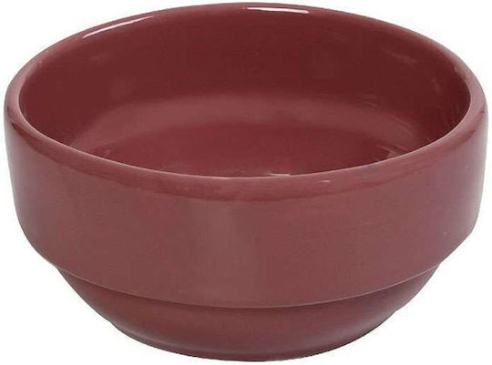 Espiel Essentials Serving Bowl Round Ceramic Red with Diameter 10cm