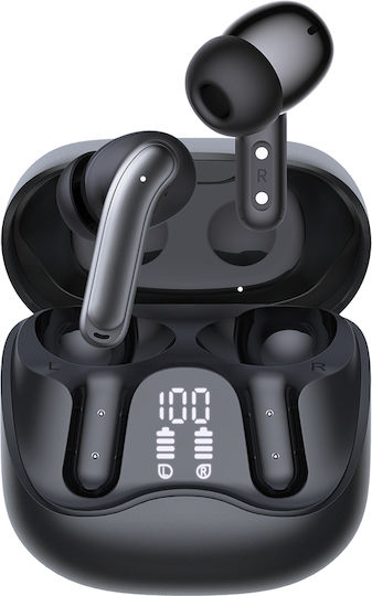 Techsuit EchoFit Pro In-Ear Bluetooth-Freisprecheinrichtung Kopfhörer mit Ladeetui Schwarz