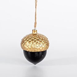 Eichel Holz Schwarzes Weihnachtsbaumschmuck 9x12cm Eichel Holz Schwarzes Weihnachtsbaumschmuck 9x12cm