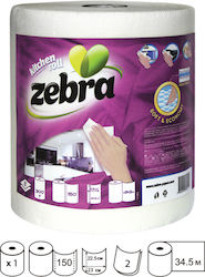 Zebra Χαρτί Κουζίνας 2 Φύλλων (300gr/Ρολό) Zebra Χαρτί Κουζίνας 2 Φύλλων (300gr/Ρολό)