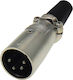 Canon Καλωδιου 4p Αρσενικό Βίδα Νικέλ Lz114 Lz Owi 01.095.0015 5 Τεμάχια