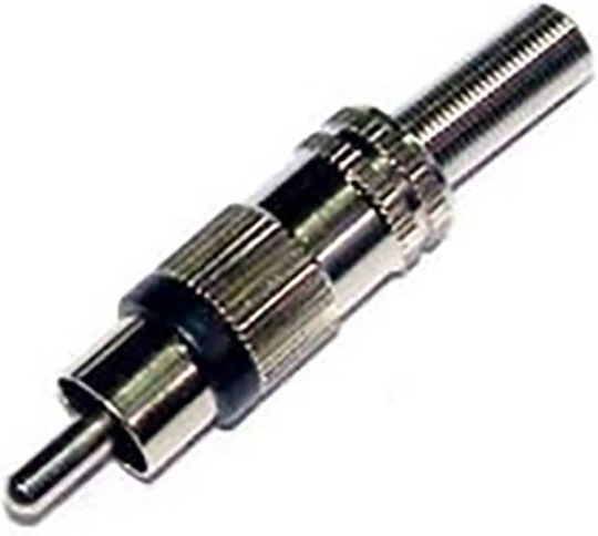 Rca Männlich Kabel Id5mm Nikkel Schwarz Rp1560n Ultimax 01.099.0131 5 Stück