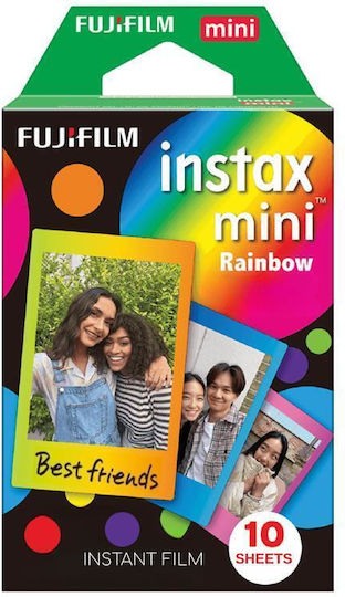 Fujifilm Instax Mini Rainbow Photo Paper for Printers Inkjet 10 Sheets