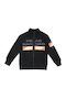 Kinder-Sweatshirtjacke Baumwolle Black