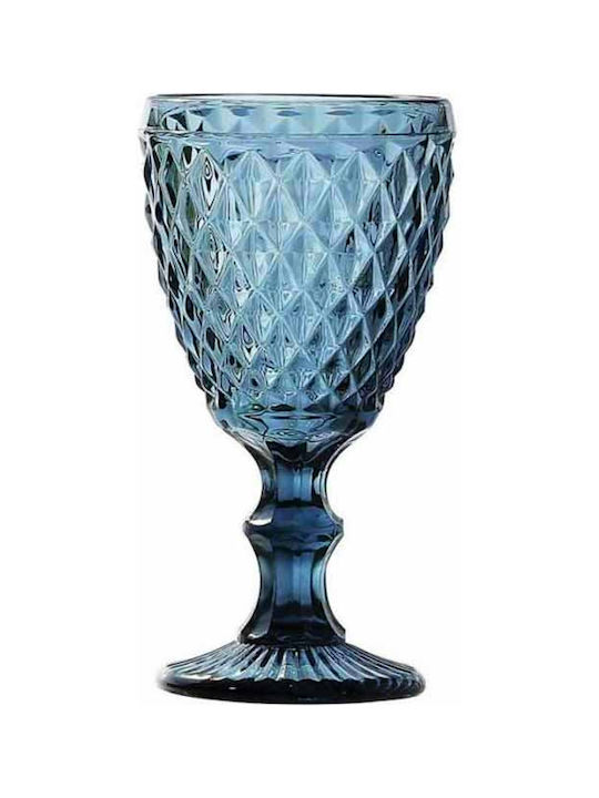 Marva Maison Glass for White and Red Wine made of Glass in Blue Color Goblet 230ml