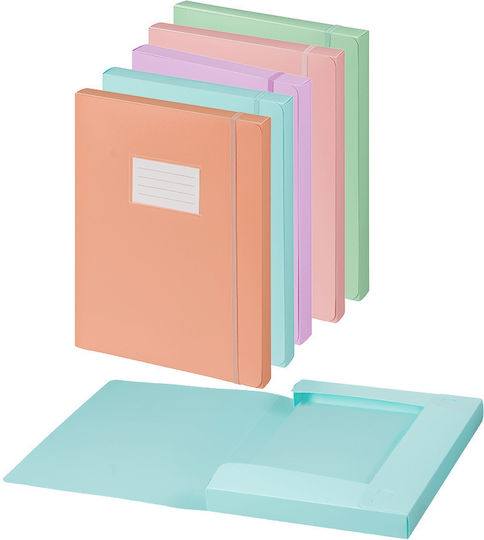 Plastidea File Folder Rubber Band A4 Pp 3cm Pastel Assorted 10 Pieces Product Sold Individually Pieces Of One