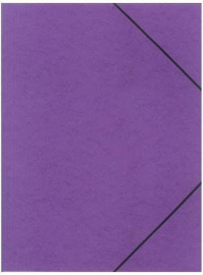 Next Folder Prespan with Rubber Band and Ears for Paper A4 Purple 10pcs