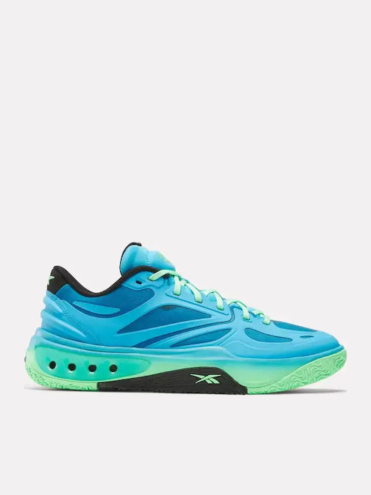 Reebok Engine A Basketballschuhe Future Cyan / Green Glow / Black