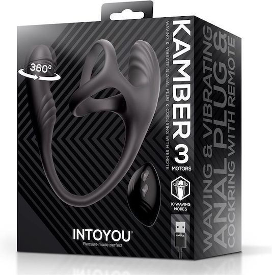 Kamber 360º Waving Vibrating Anal Plug Cock Ring