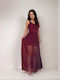 Mini Rochie de Seară Burgundy
