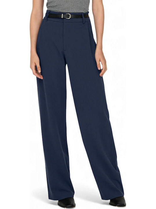 Jdy Women's Fabric Trousers Blue