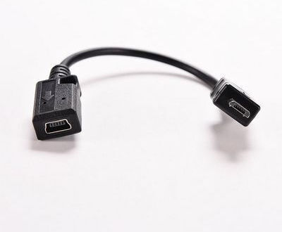 Конвертор micro USB мъжки към мини USB женски 1бр NT0038901