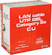 Conotech U/UTP Cat.5e (Gigabit) Καλώδιο Δικτύου Ethernet εξωτερικού χώρου 305m Μαύρο