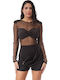 De Damă Short întreg Black
