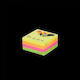 497544 Sticky Memo Cube 51x51mm 400 Sheets Deli 4 Neon Colors Pack 6 Pieces
