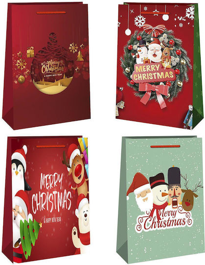 XMASfest Χριστουγεννιάτικη Τσάντα για Δώρο 45.5x10x33εκ. 3τμχ (Διάφορα Σχέδια)