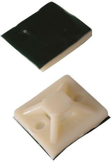 Eurolamp Adhensive Cable Tie Mount Beige (147-54034) 100pcs