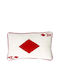 Les Ottomans Ace Hand-embroidered Zierkissen