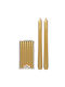 HOMie Dekorative Kerze Kegel Gold