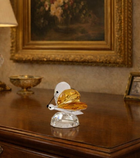 Decorative Honey Crystal Butterfly 10x9.5x12cm Galifas 7710588 Galifas