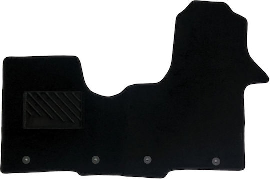 Car Mats Carpet Quality Luxury Black Compatible Opel Vivaro B Commercial Model 2014-2019 1 Piece