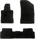 Car Mats Carpet Economy Quality Black Peugeot 508 Model 2010-2018 3 Pieces
